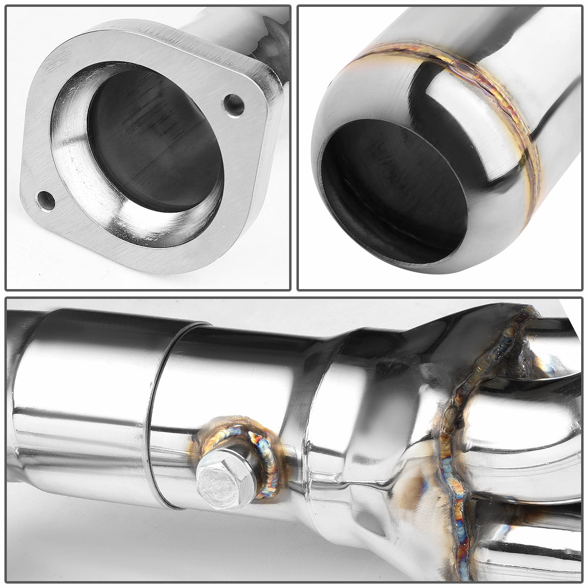 07-13 Chevy Silverado GMC Sierra 4.8L 5.3L 6.0L 6.2L Exhaust Header w/Y-Pipe - Stainless Steel