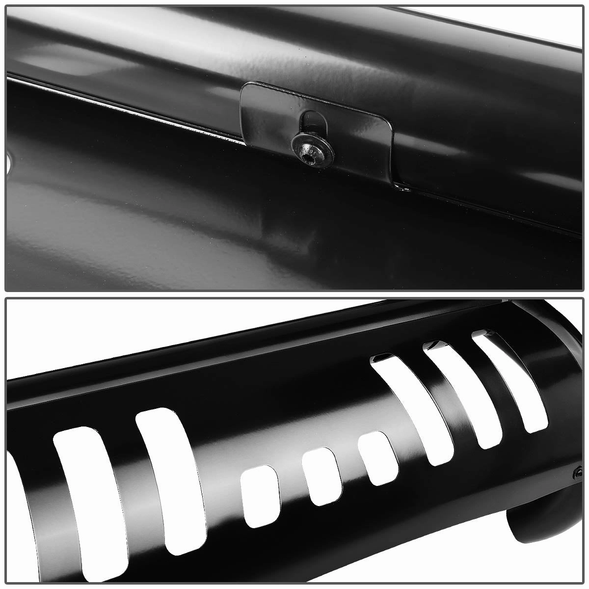 07-14 Chevy Suburban GMC Yukon XL 1500 Bull Bar w/Skid Plate - Stainless Steel - Black