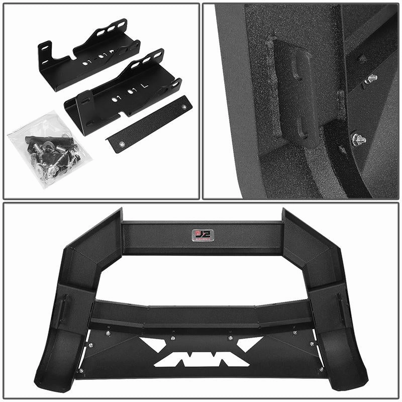 07-18 Chevy Silverado GMC Sierra Front Bumper Grille Guard - Carbon Steel