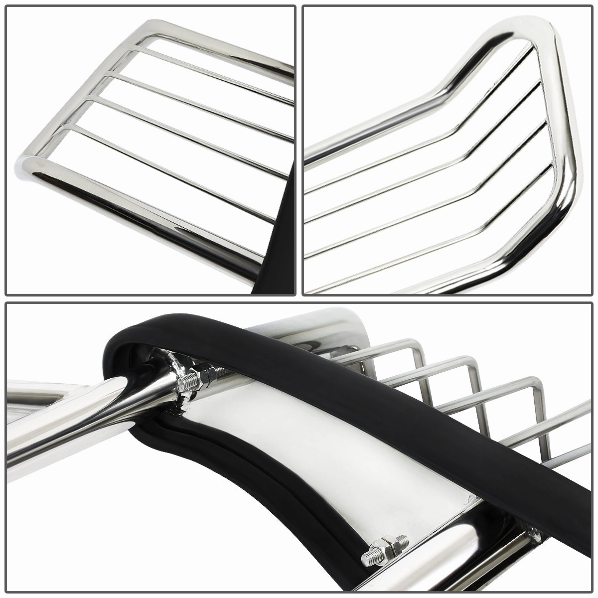 08-10 Ford F250 F350 F450 F550 Super Duty Brush Grille Guard - Stainless Steel