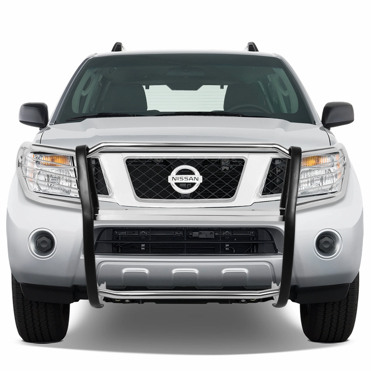 08-12 Nissan Pathfinder Brush Grille Guard - Stainless Steel