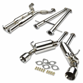 08-13 Infiniti G37 Coupe Catback Exhaust w/Muffler Tip - Stainless Steel