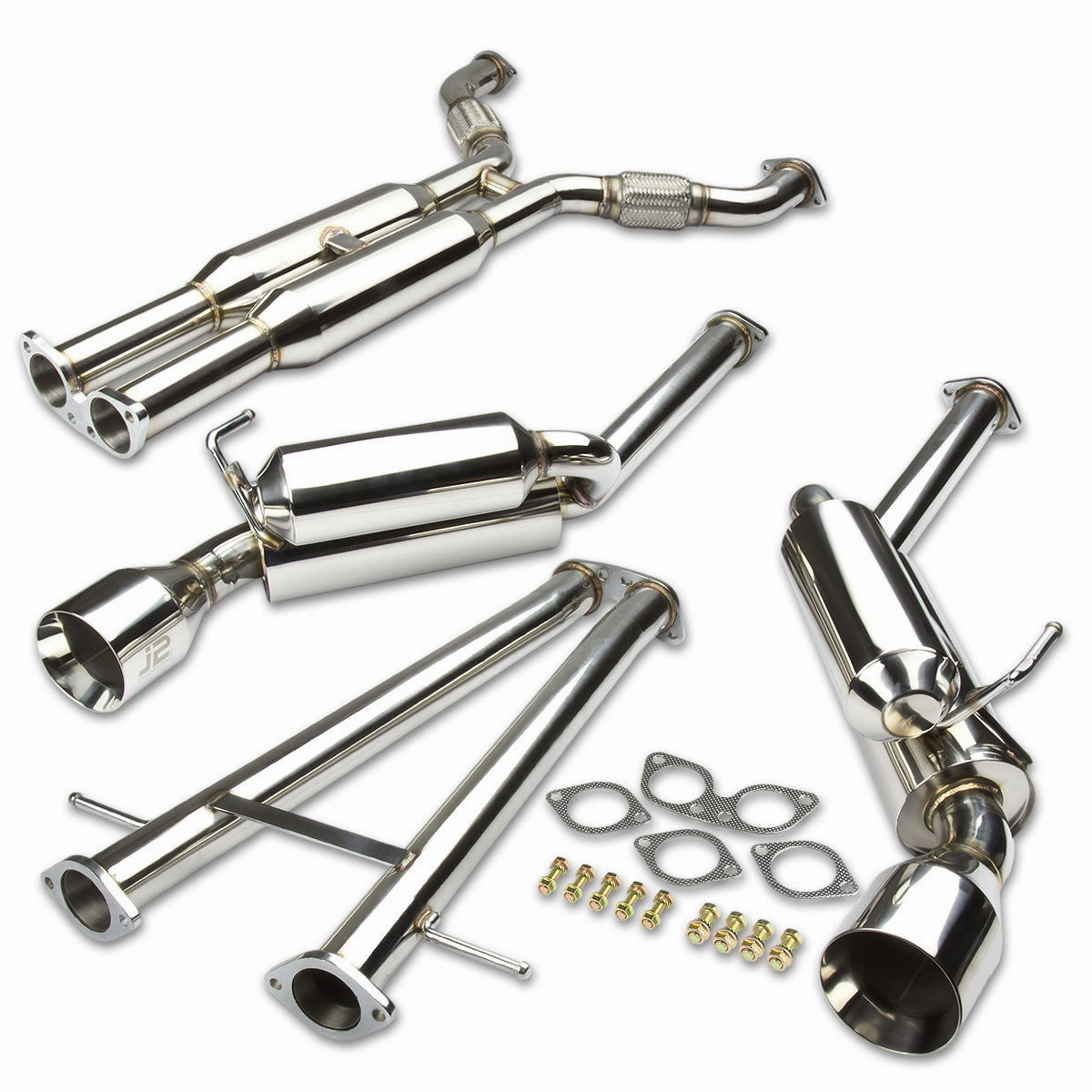 08-13 Infiniti G37 Coupe Catback Exhaust w/Muffler Tip - Stainless Steel