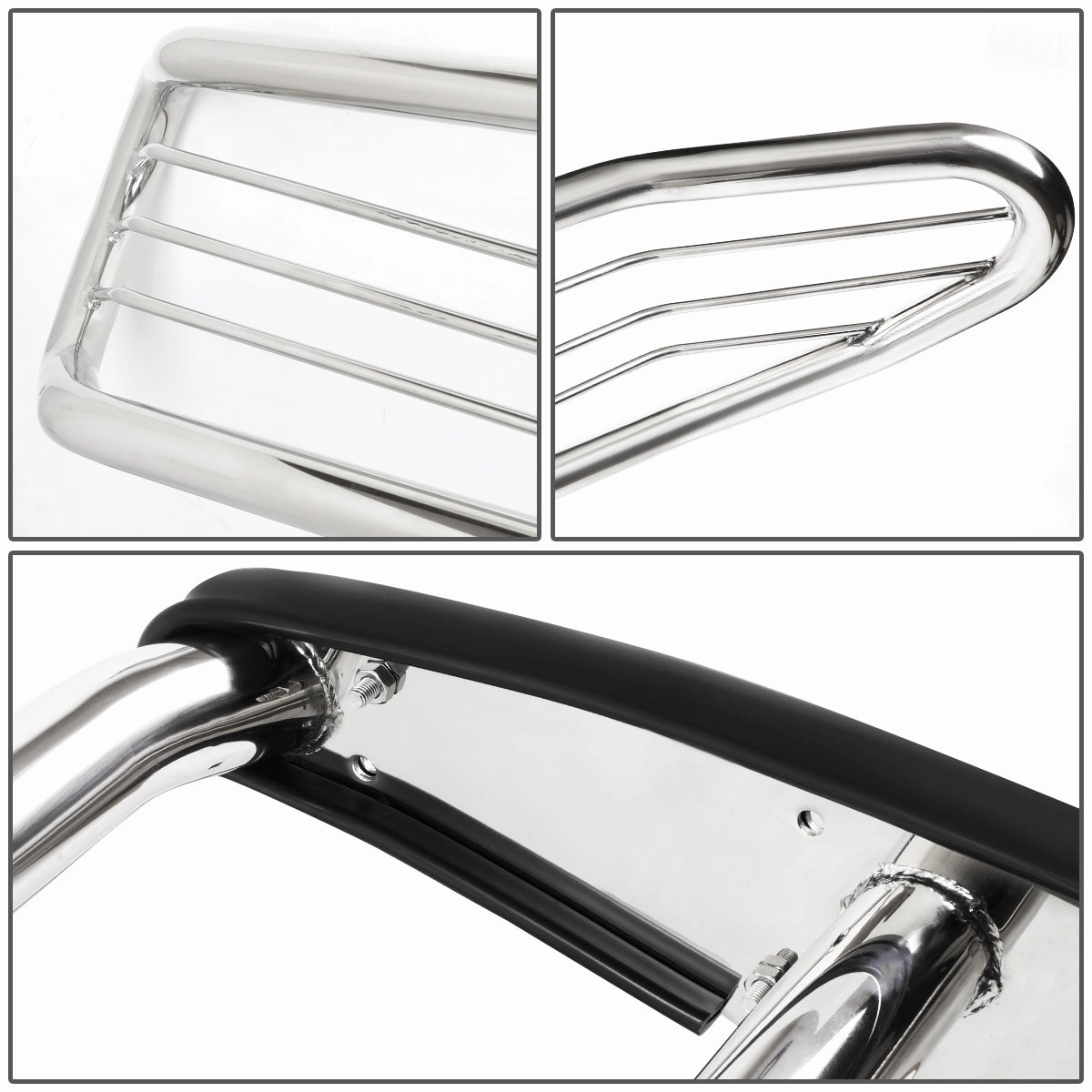 08-16 Toyota Sequoia Brush Grille Guard - Stainless Steel