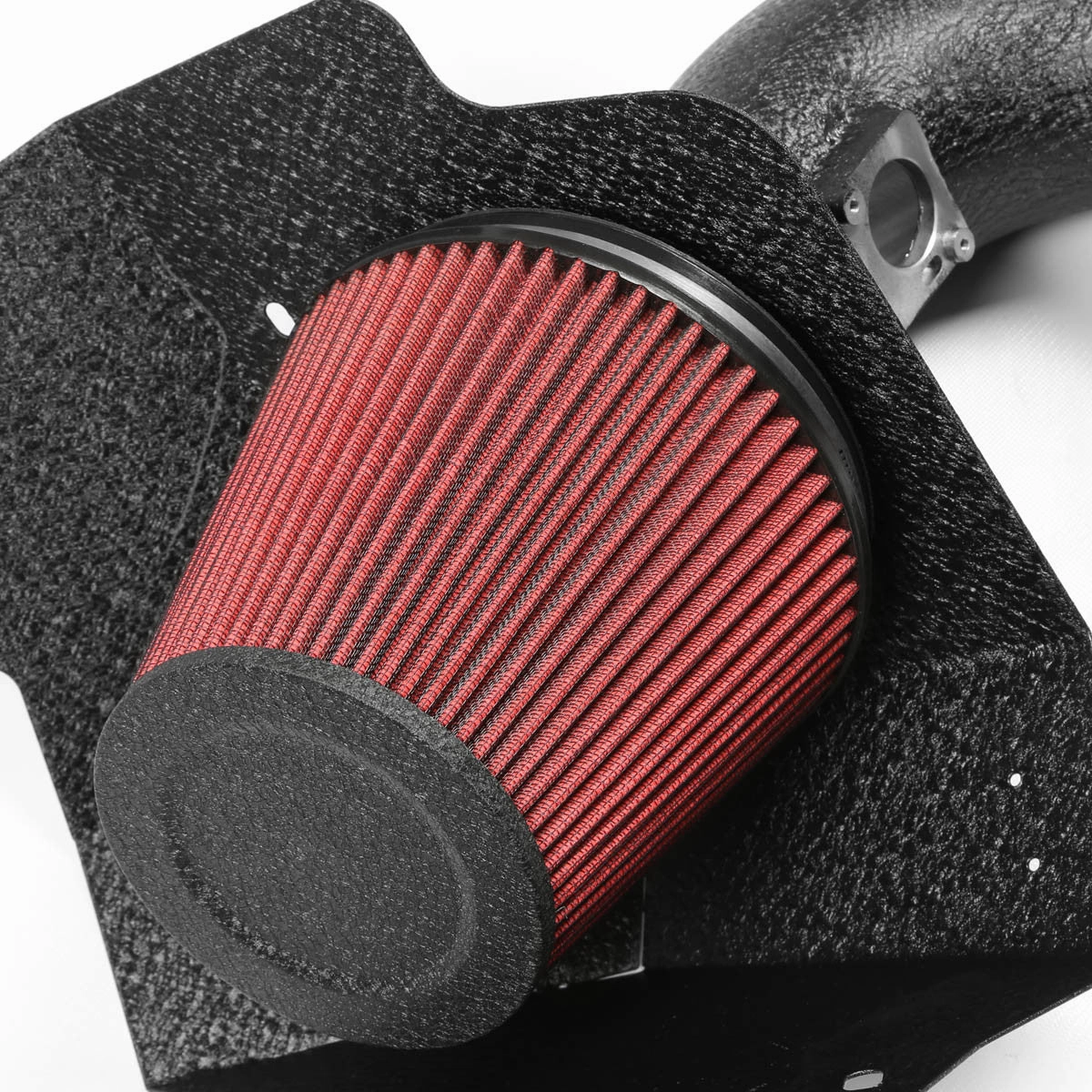 09-10 Cadillac CTS 6.2L V8 Black Cold Air Intake w/Heat Shield Cone Filter