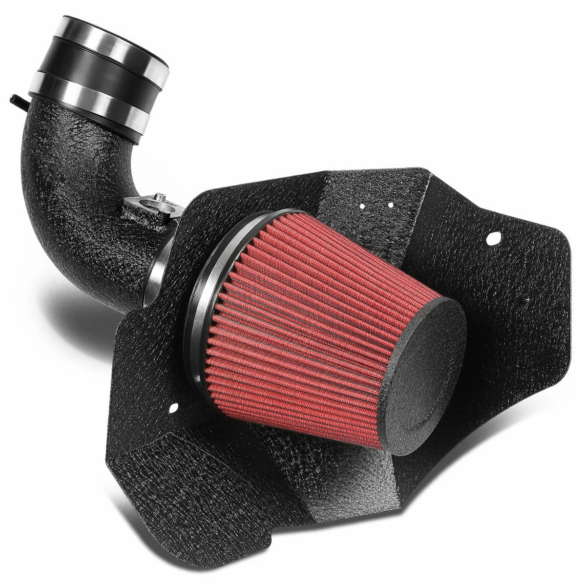 09-10 Cadillac CTS 6.2L V8 Black Cold Air Intake w/Heat Shield Cone Filter