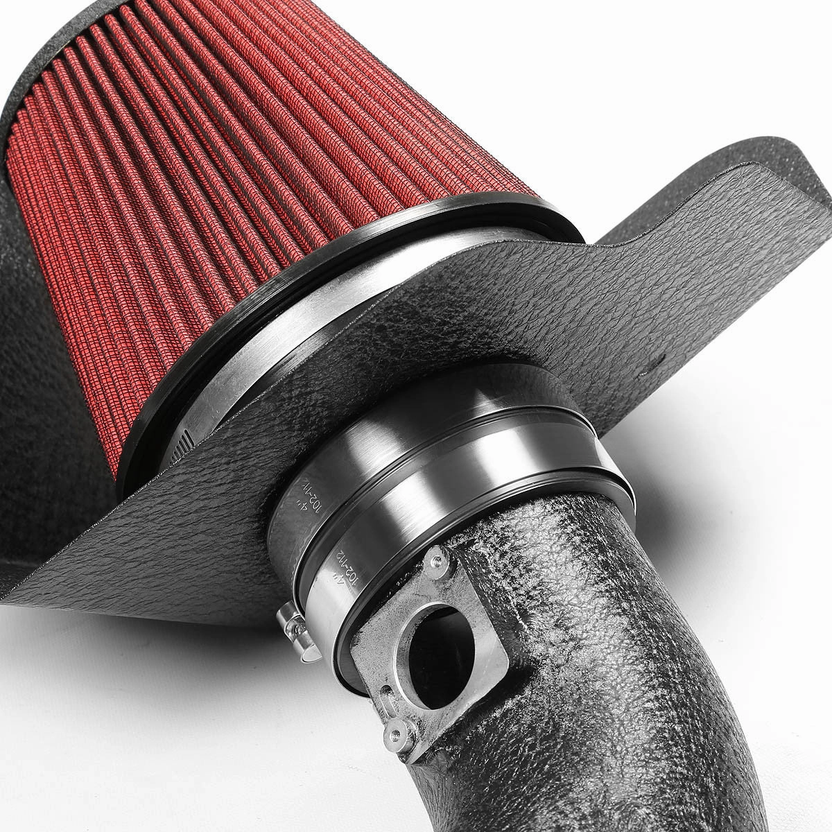 09-10 Cadillac CTS 6.2L V8 Black Cold Air Intake w/Heat Shield Cone Filter