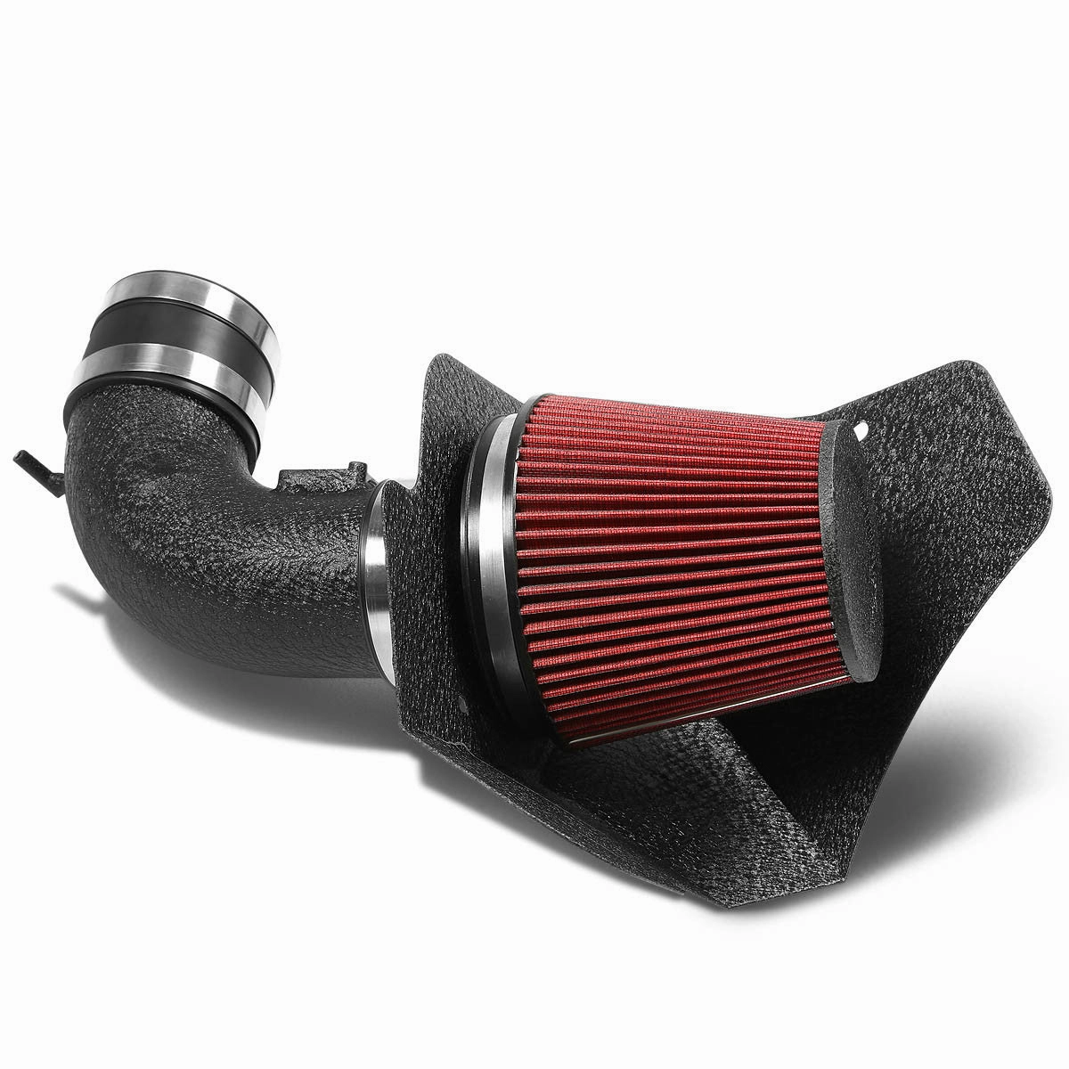 09-10 Cadillac CTS 6.2L V8 Black Cold Air Intake w/Heat Shield Cone Filter