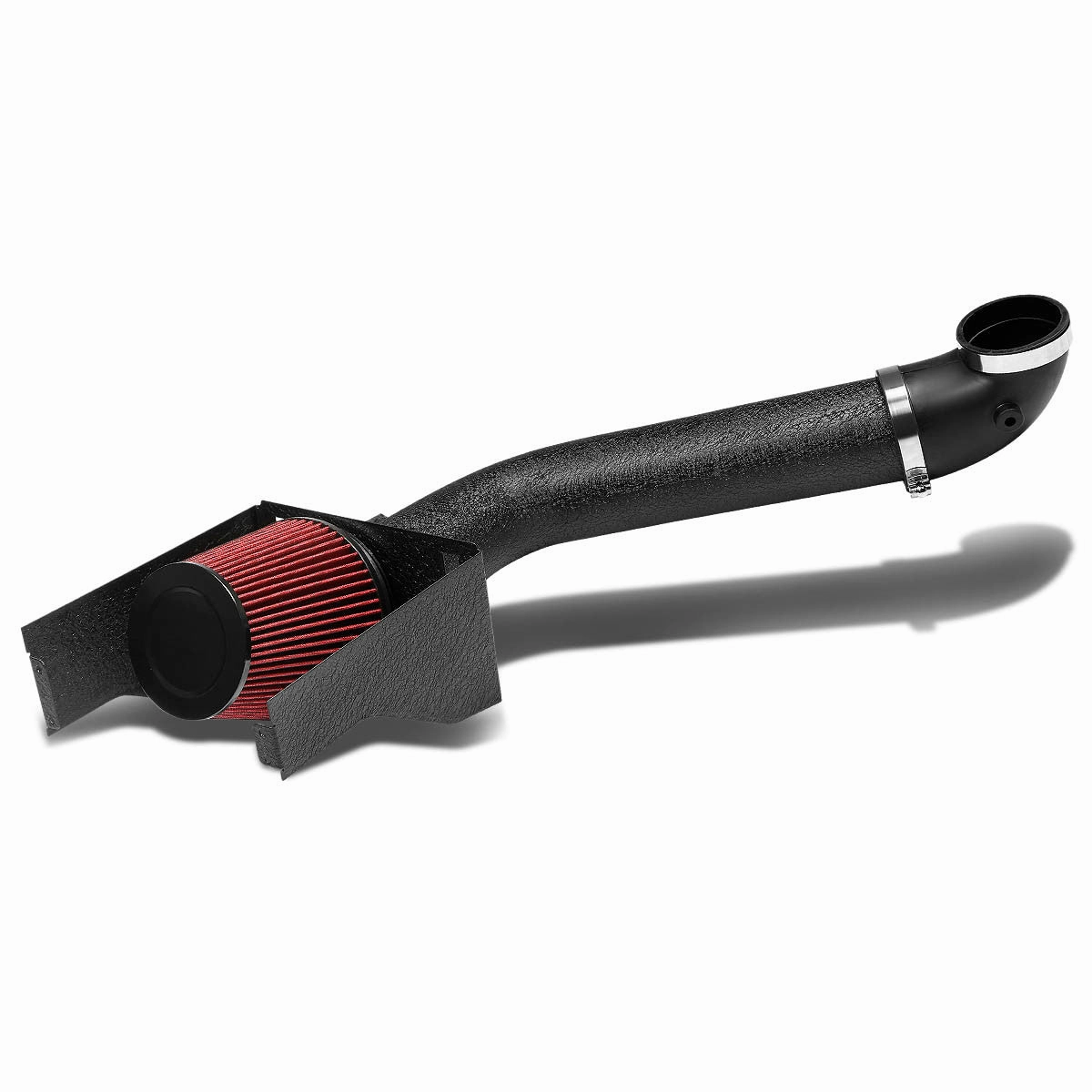 09-10 Ford F150 5.4L V8 Black Cold Air Intake w/Heat Shield Cone Filter