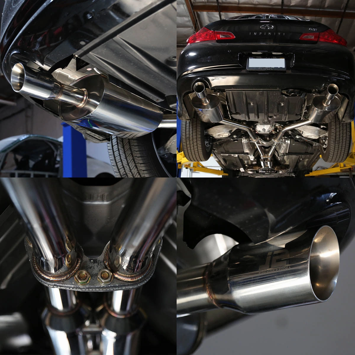 09-13 Infiniti G37 Sedan Catback Exhaust w/Muffler Tip - Stainless Steel