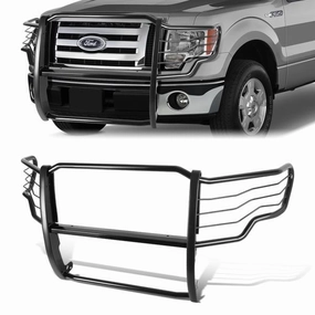 09-14 Ford F150 Brush Grille Guard - Steel - Black