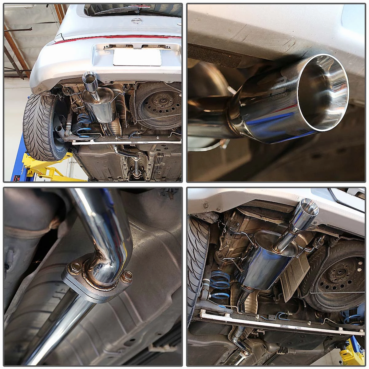 09-14 Nissan Cube Catback Exhaust w/Muffler Tip - Stainless Steel