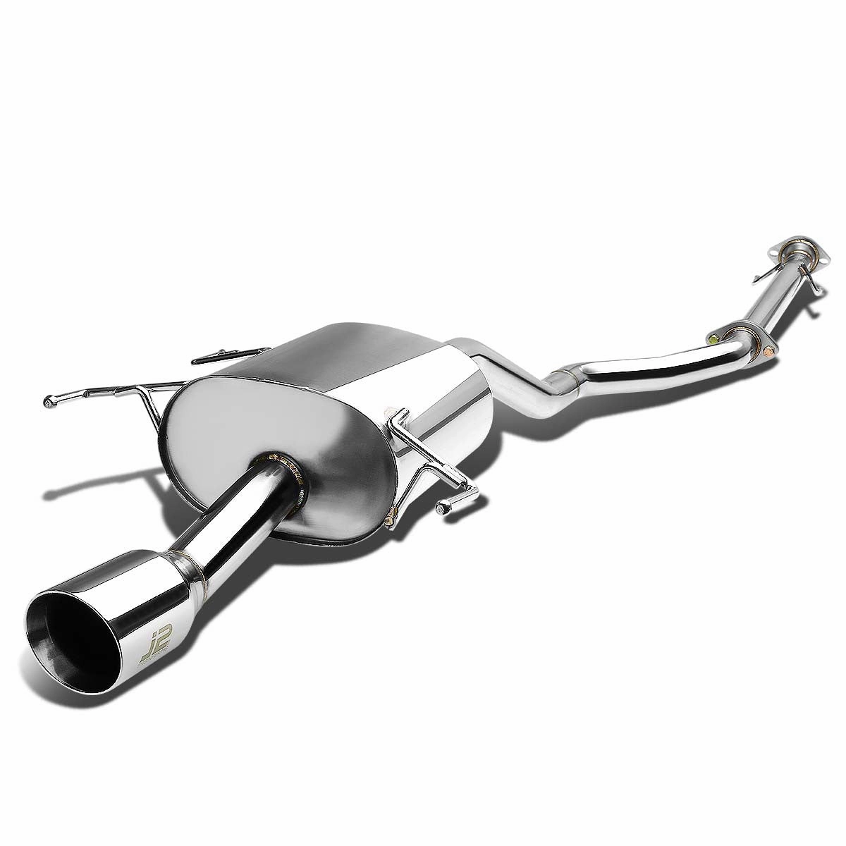 09-14 Nissan Cube Catback Exhaust w/Muffler Tip - Stainless Steel