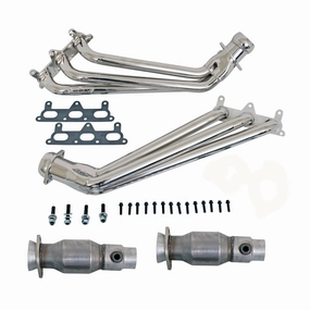 1-5/8 Long Tube Headers W/Cats System (Chrome) <br> 10-11 Chevy Camaro V6