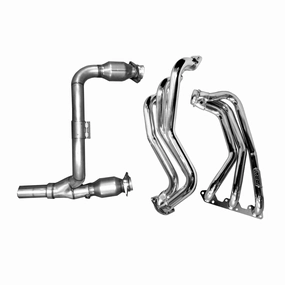 1-5/8 Long Tube Headers W/Cats Y Pipe (Ceramic) <br> 07-11 Jeep Wrangler
