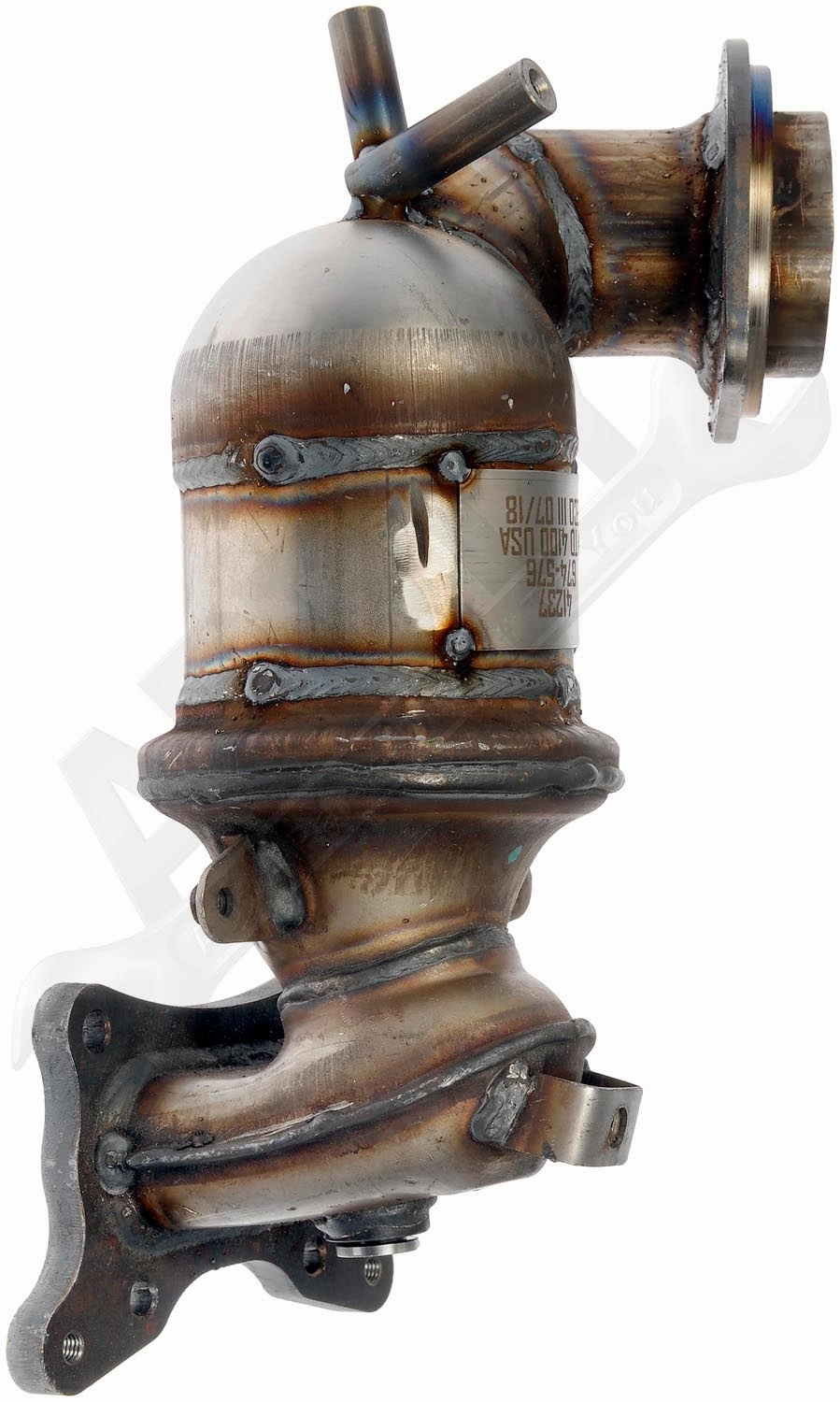 APDTY 155276 Catalytic Converter with Integrated Exhaust Manifold