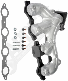 APDTY 155290 Ceramic Coated Exhaust Manifold Kit