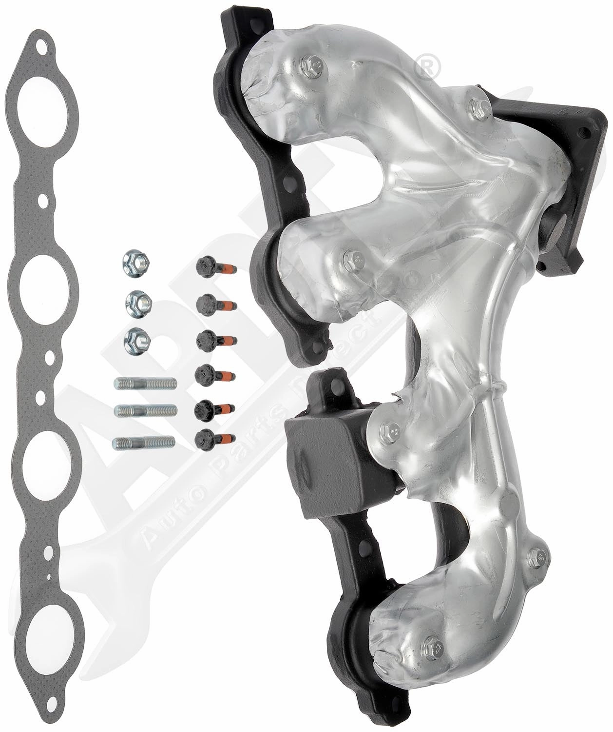 APDTY 155290 Ceramic Coated Exhaust Manifold Kit