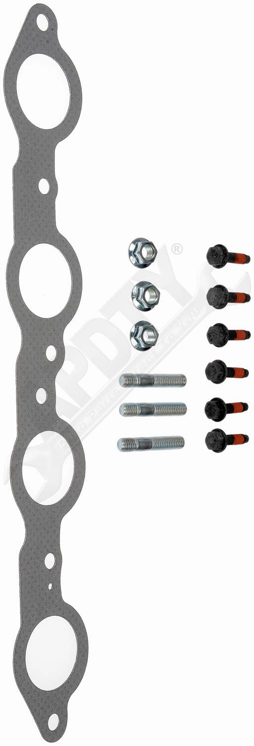 APDTY 155290 Ceramic Coated Exhaust Manifold Kit