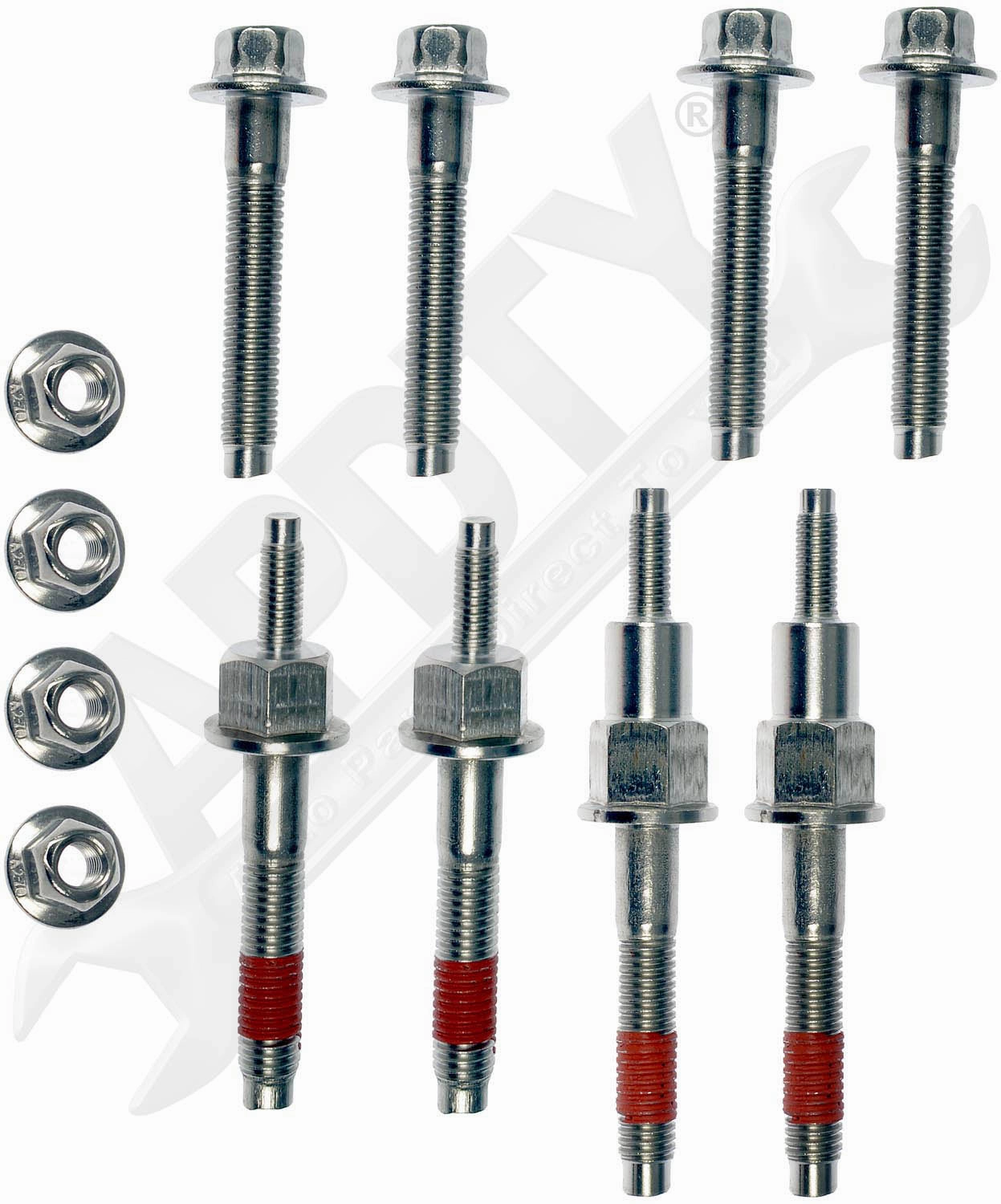 APDTY 158106 Exhaust Manifold Mount Hardware Kit Stainless Steel