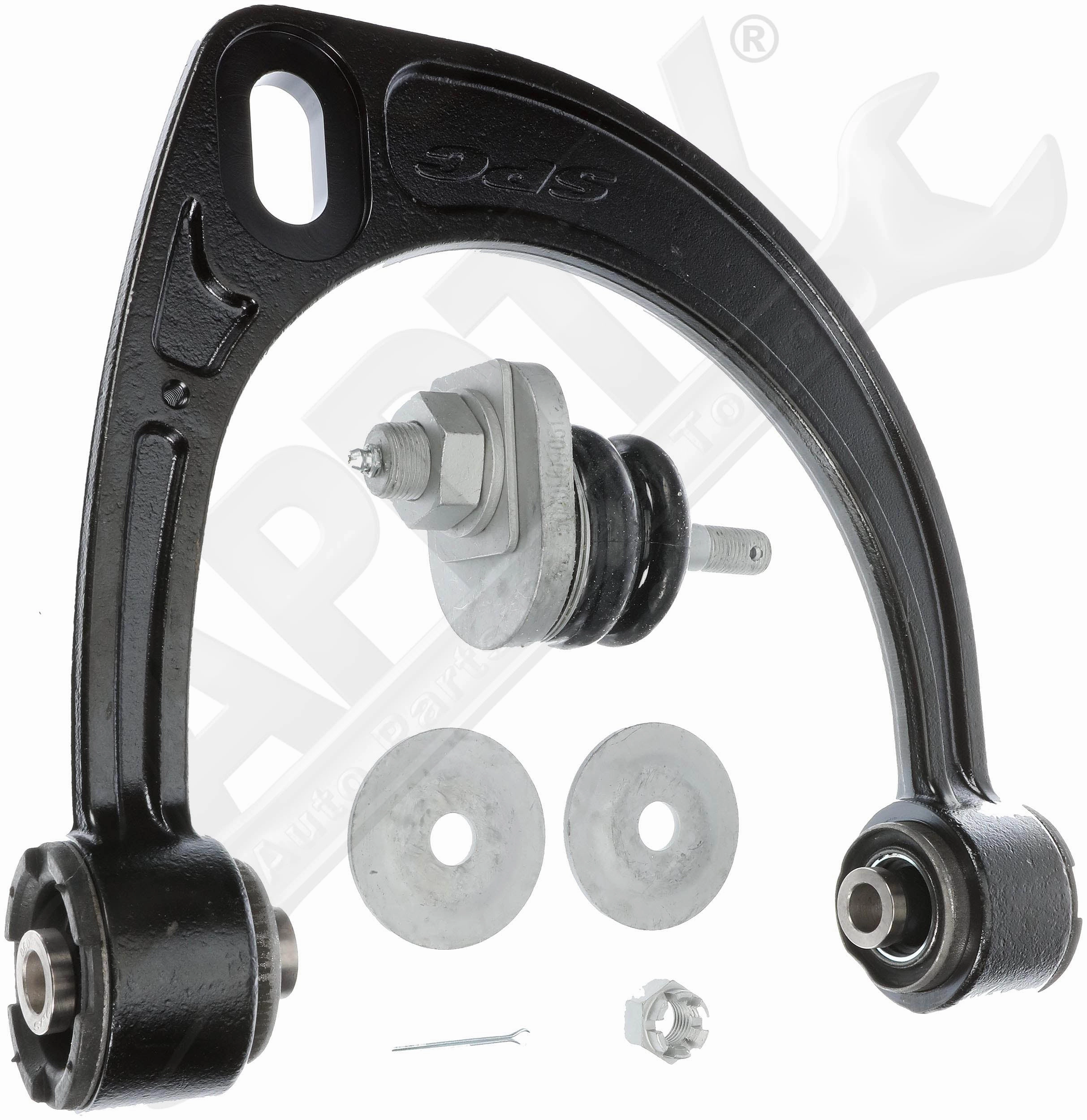 APDTY 158180 Front Right Upper Adjustable Caster/Camber Control Arm w/Balljoint