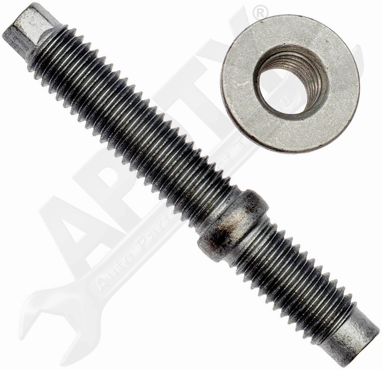 APDTY 162077 Exhaust Manifold Downspout Flange Hardware Set 4 Studs & 4 Nuts
