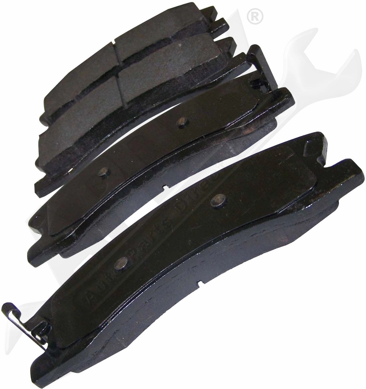 APDTY 172290 Disc Brake Pad Set; Front Left & Right; Akebono; Replaces 5093183AD