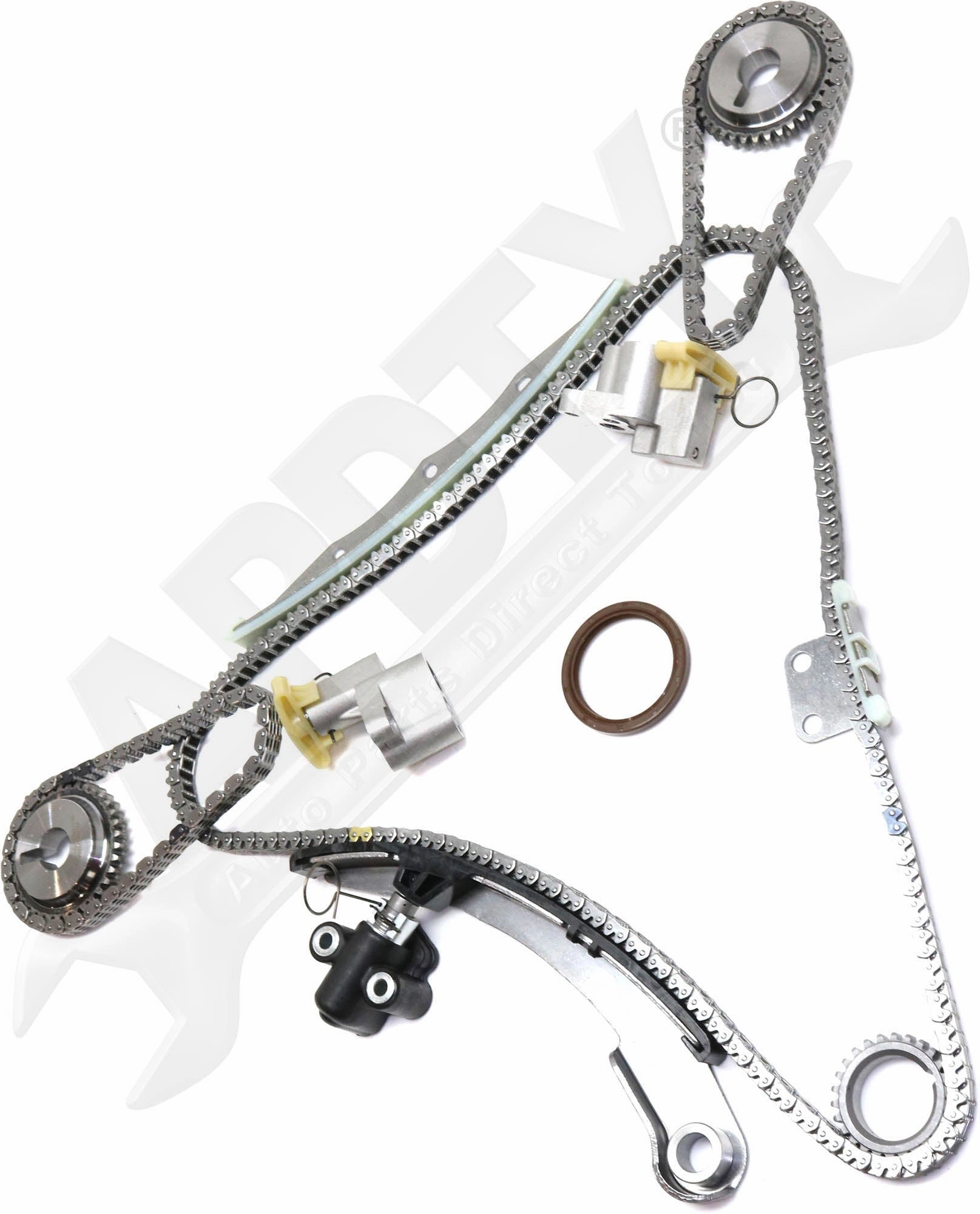 APDTY 172412 Timing Chain Kit 3-pc Kit with Oil Pump and Water Pump