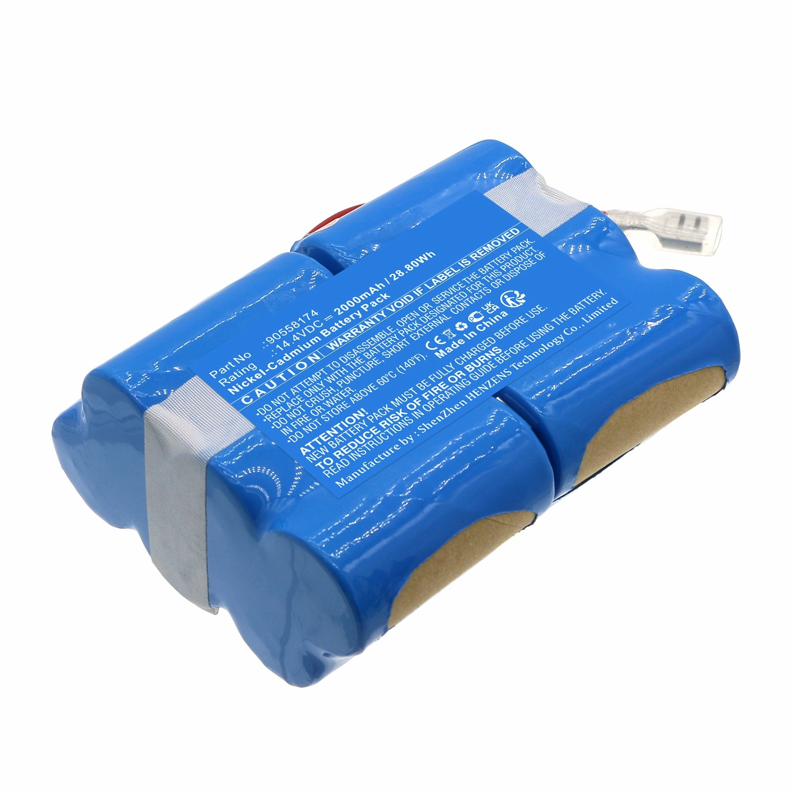Batteries N Accessories BNA-WB-C19295 Vacuum Cleaner Battery - Ni-CD, 14.4V, 2000mAh, Ultra High Capacity - Replacement for Black & Decker HSD-SC1500P Battery