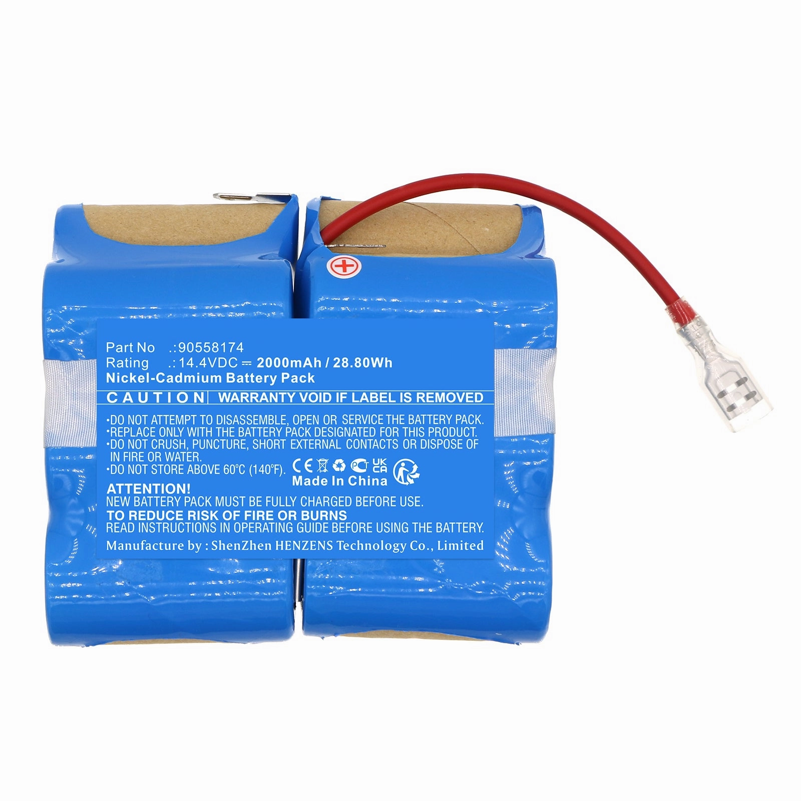 Batteries N Accessories BNA-WB-C19295 Vacuum Cleaner Battery - Ni-CD, 14.4V, 2000mAh, Ultra High Capacity - Replacement for Black & Decker HSD-SC1500P Battery