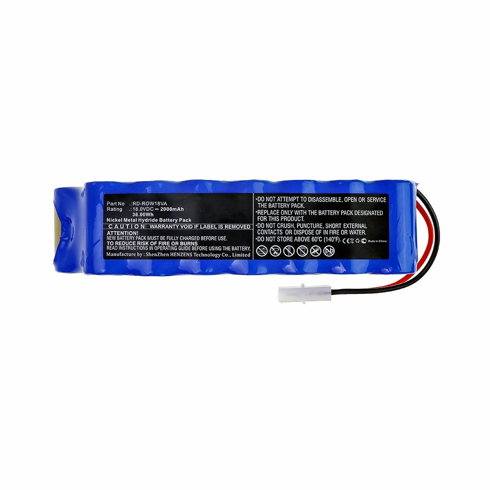 Batteries N Accessories BNA-WB-H13830 Vacuum Cleaner Battery - Ni-MH, 18V, 2000mAh, Ultra High Capacity - Replacement for Rowenta RD-ROW18VA Battery
