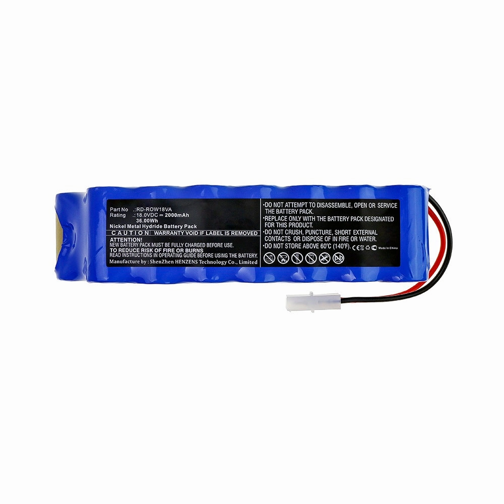 Batteries N Accessories BNA-WB-H13830 Vacuum Cleaner Battery - Ni-MH, 18V, 2000mAh, Ultra High Capacity - Replacement for Rowenta RD-ROW18VA Battery