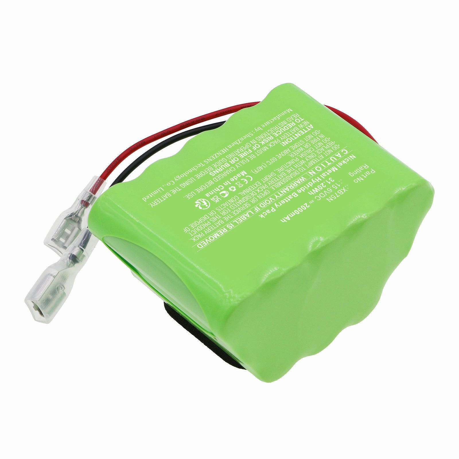 Batteries N Accessories BNA-WB-H18232 Vacuum Cleaner Battery - Ni-MH, 15.6V, 2000mAh, Ultra High Capacity - Replacement for Shark XB75N Battery