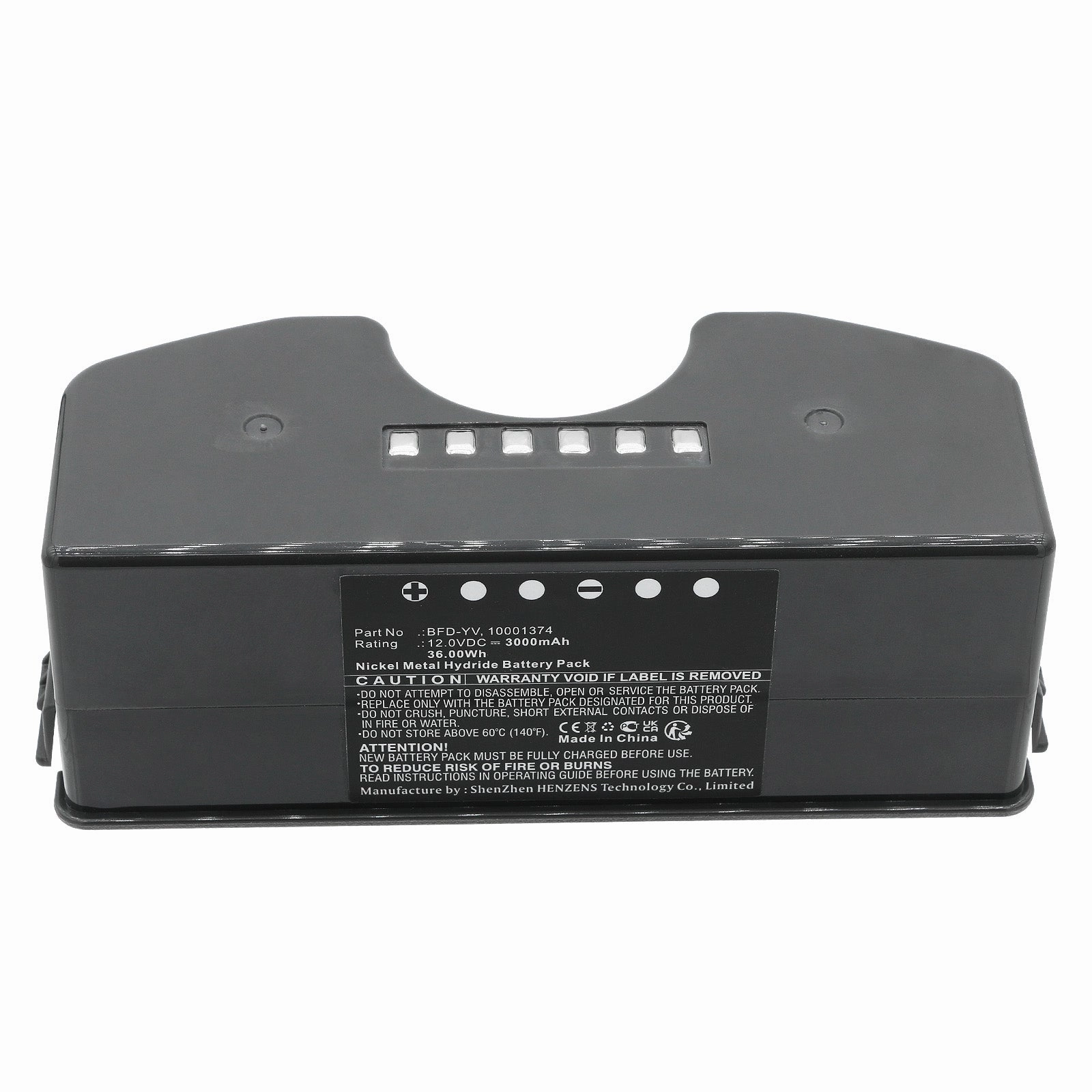 Batteries N Accessories BNA-WB-H18407 Vacuum Cleaner Battery - Ni-MH, 12V, 3000mAh, Ultra High Capacity - Replacement for Ecovacs BFD-YV Battery
