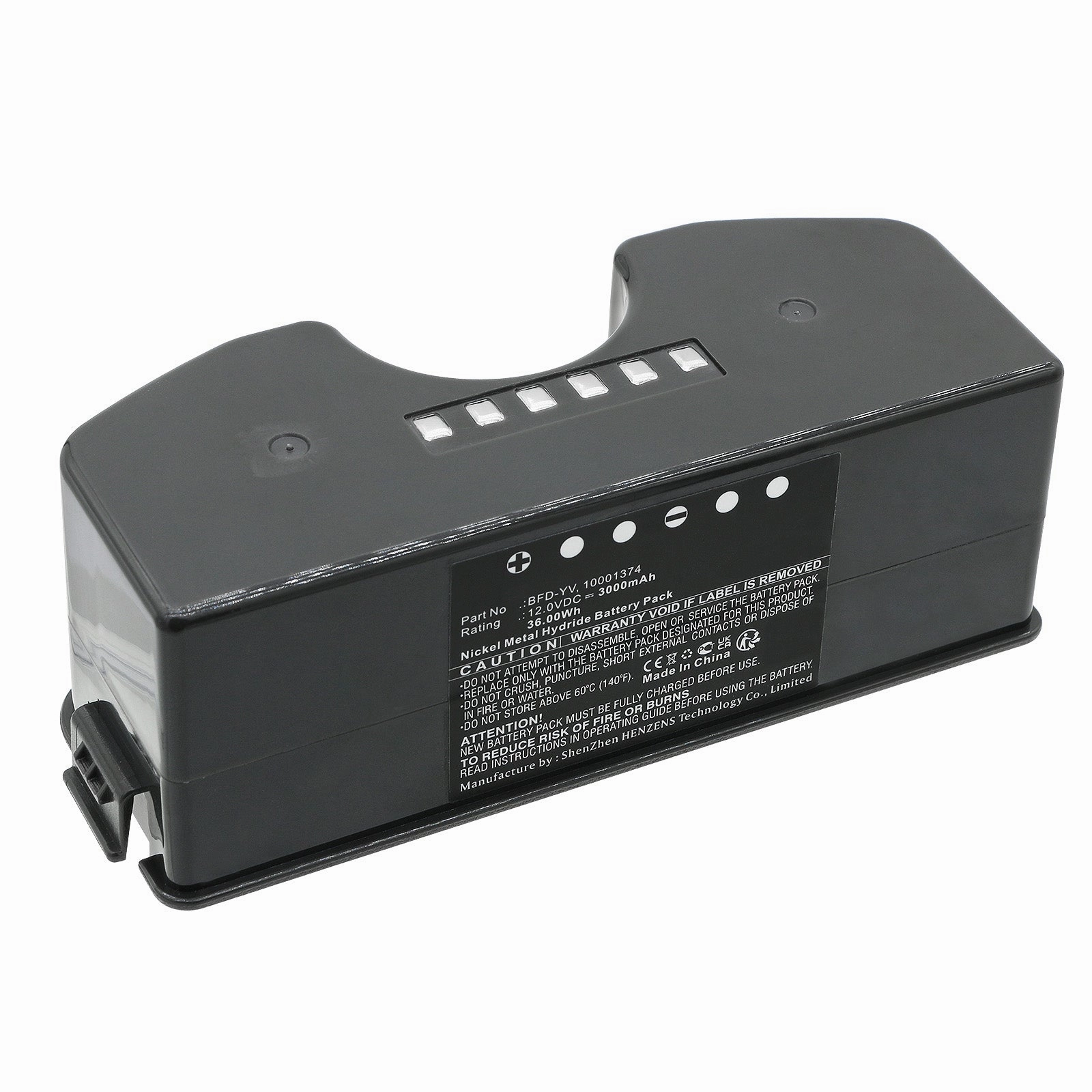Batteries N Accessories BNA-WB-H18407 Vacuum Cleaner Battery - Ni-MH, 12V, 3000mAh, Ultra High Capacity - Replacement for Ecovacs BFD-YV Battery