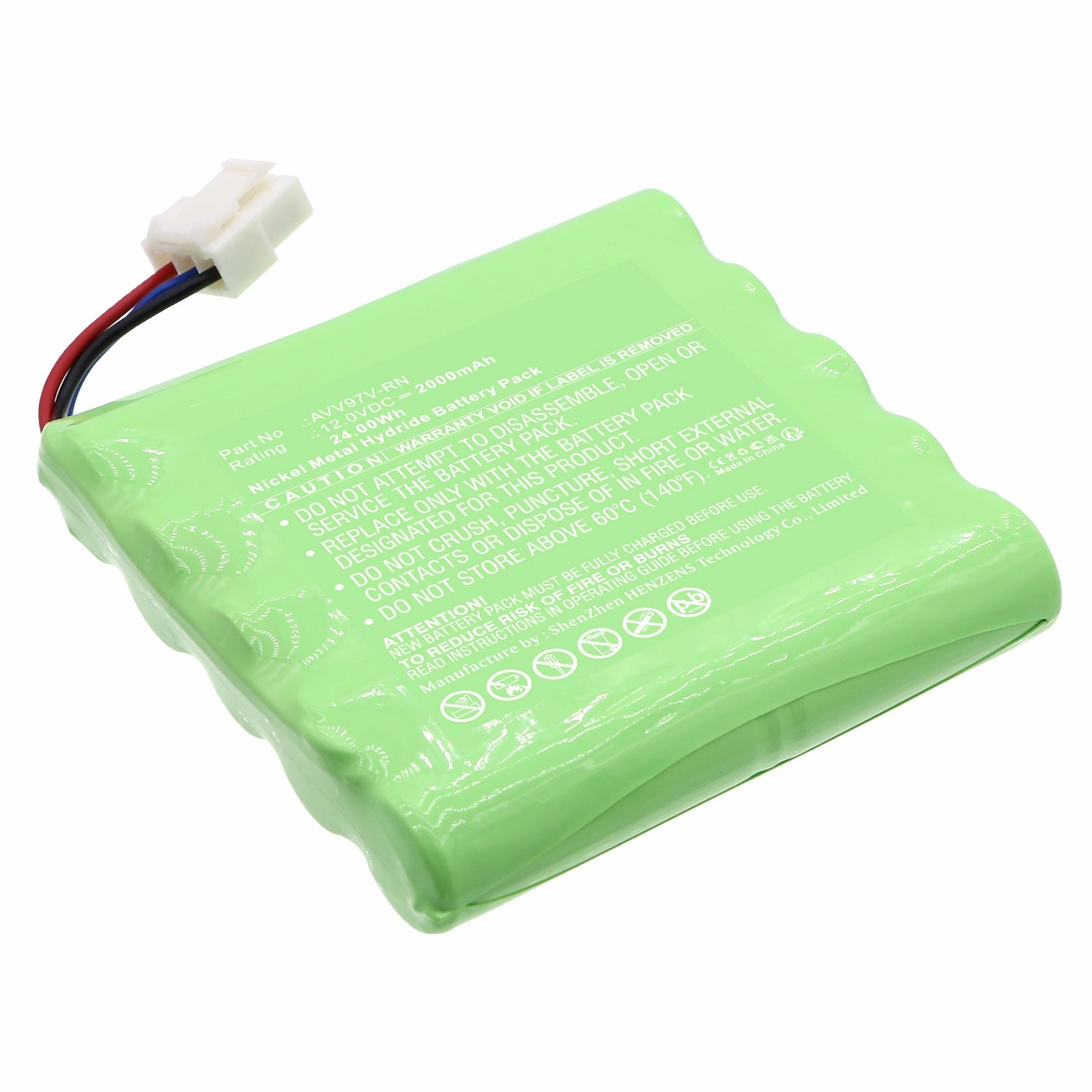 Batteries N Accessories BNA-WB-H18862 Vacuum Cleaner Battery - Ni-MH, 12V, 2000mAh, Ultra High Capacity - Replacement for Panasonic AVV97V-RN Battery