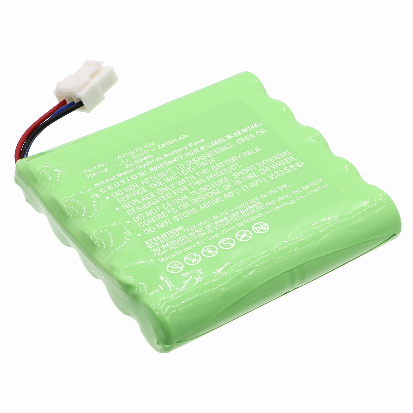 Batteries N Accessories BNA-WB-H18862 Vacuum Cleaner Battery - Ni-MH, 12V, 2000mAh, Ultra High Capacity - Replacement for Panasonic AVV97V-RN Battery