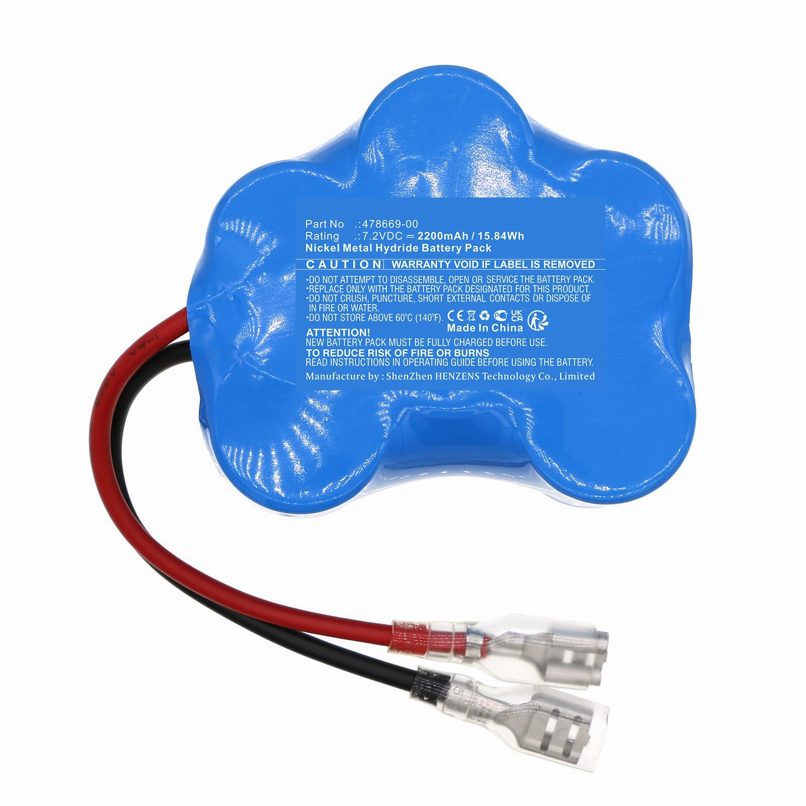 Batteries N Accessories BNA-WB-H19292 Vacuum Cleaner Battery - Ni-MH, 7.2V, 2200mAh, Ultra High Capacity - Replacement for Black & Decker 478669-00 Battery