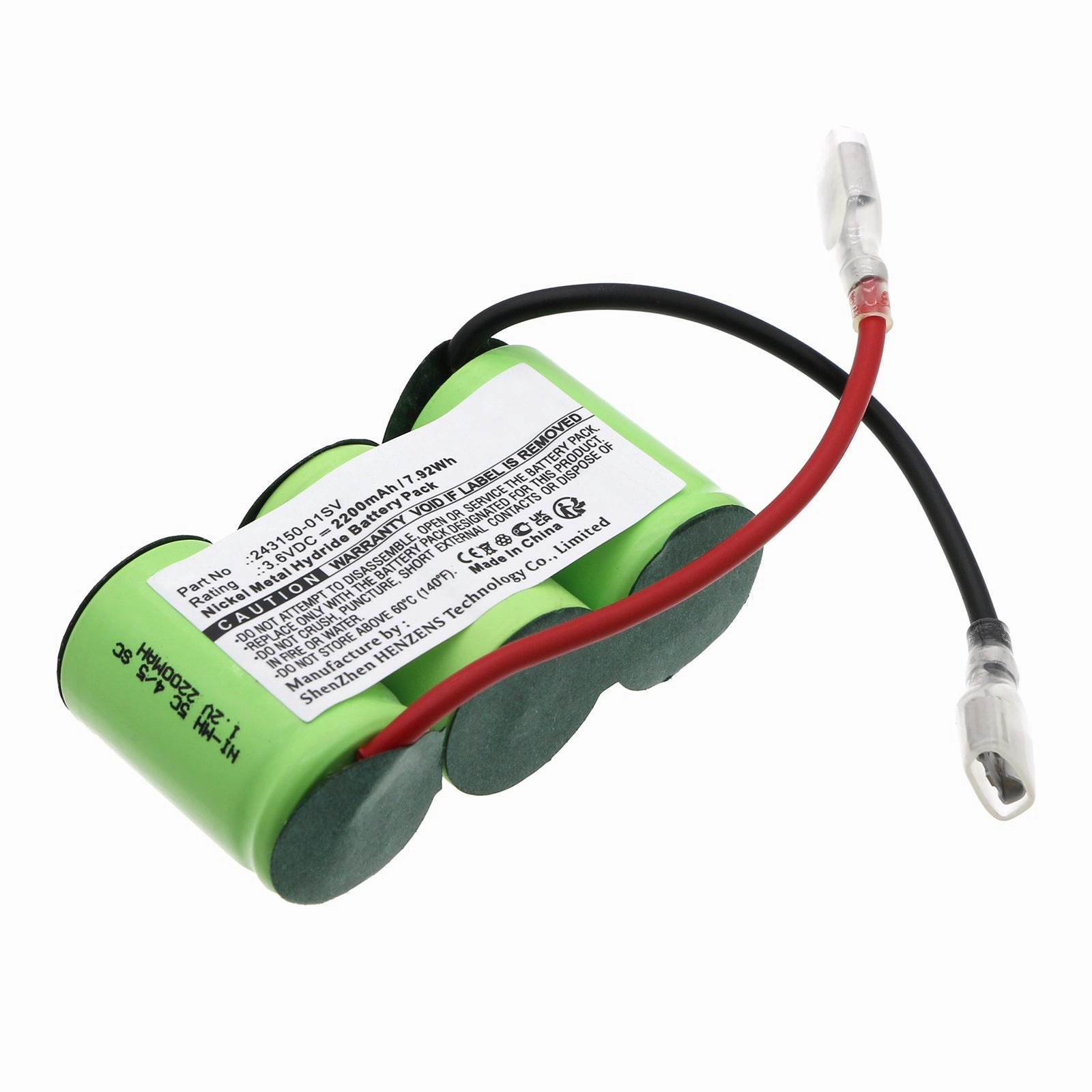 Batteries N Accessories BNA-WB-H19294 Vacuum Cleaner Battery - Ni-MH, 3.6V, 2200mAh, Ultra High Capacity - Replacement for Black & Decker 243150-01SV Battery