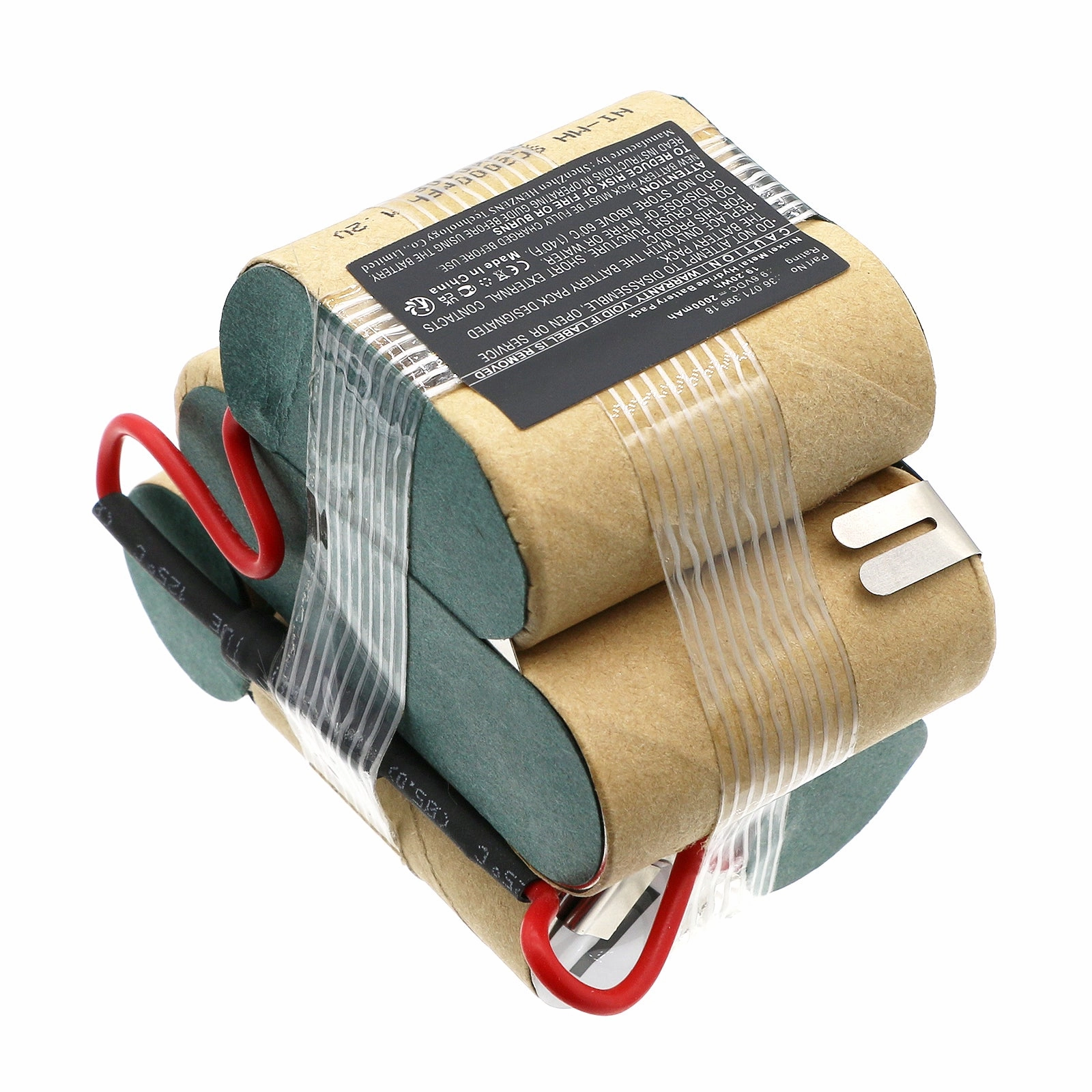 Batteries N Accessories BNA-WB-H19470 Vacuum Cleaner Battery - Ni-MH, 9.6V, 2000mAh, Ultra High Capacity - Replacement for AEG 36.071.399.18 Battery