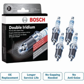 Bosch 9603 OE Fine Wire Double Iridium Spark Plug - Pack of 4