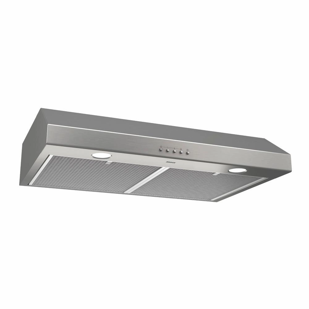 Broan-Nutone BCSQ130SS Glacier 30 in. 300 CFM Convertible Under Cabinet Range Hood with Light in Stainless Steel