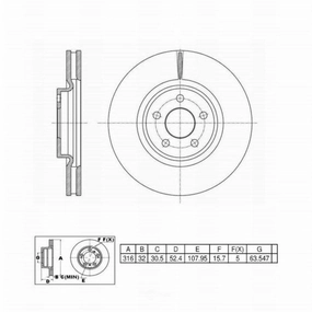 C07749 ProSeries OE  Brake Rotor