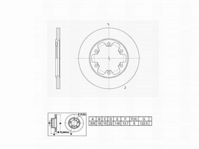 C10763 Pro Series OE  Brake Rotor - Rear