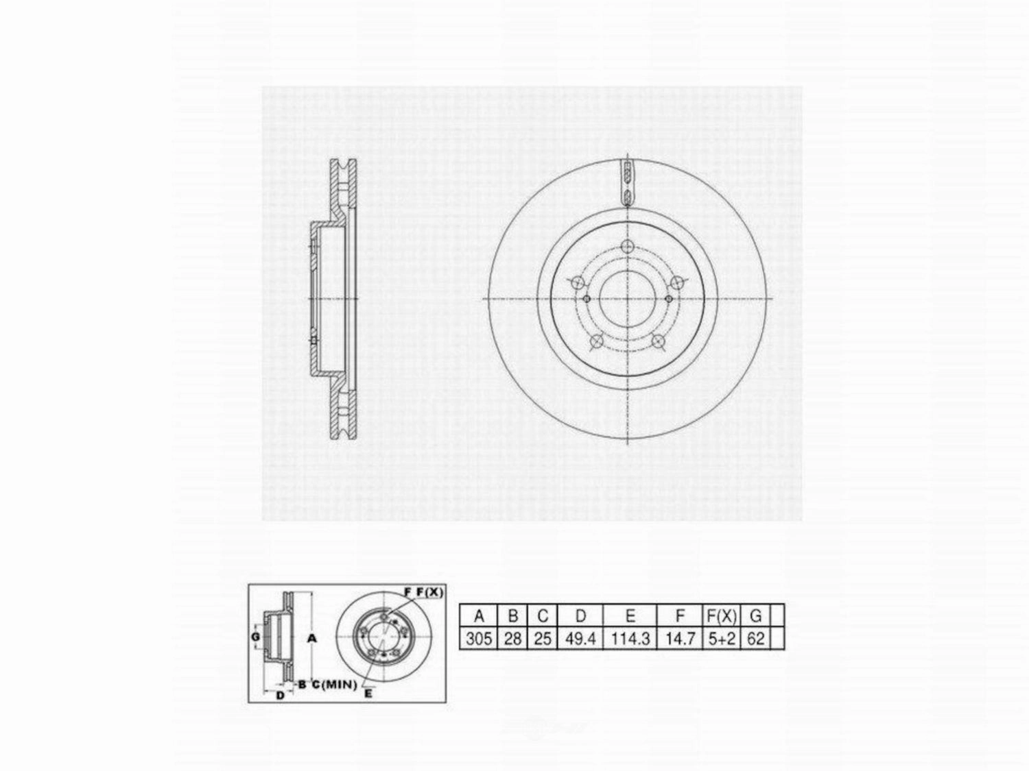 C10848 ProSeries OE  Brake Rotor