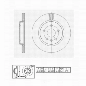 C11296 Pro Series OE  Brake Rotor - Rear