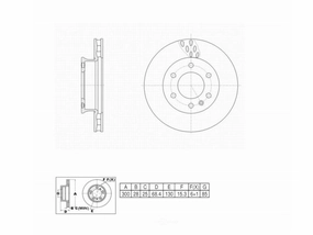 C11395 Pro Series OE  Brake Rotor - Front