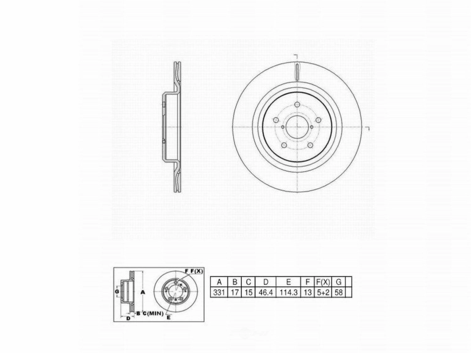 C11449 ProSeries OE  Brake Rotor