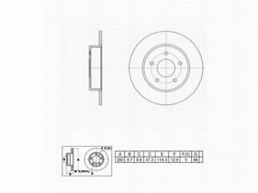 C30279 Pro Series OE  Brake Rotor - Rear