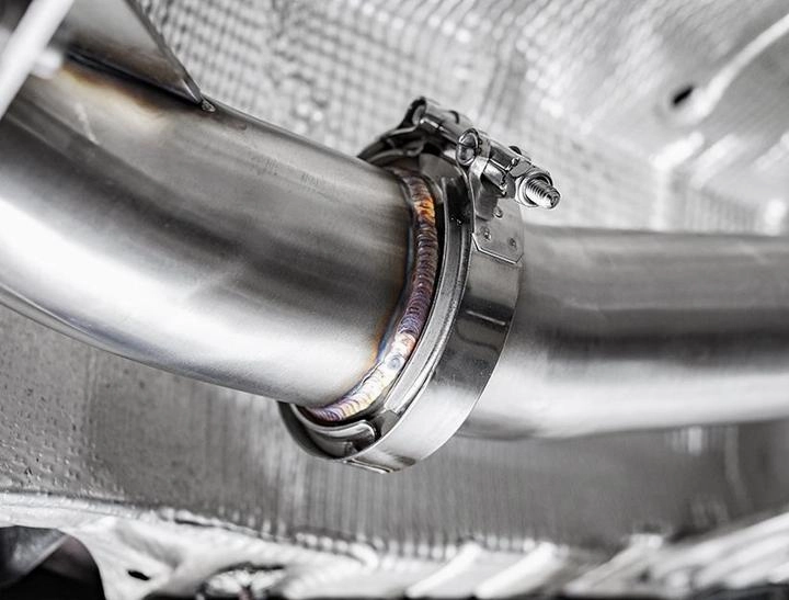 Cast Catted Down Pipe for Audi A3 8V/VW Golf Inc GTI MK7, MK7.5 (2.0 TSI FWD)